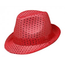 Fedora Hats – 12 PCS Red - HT-5130RD